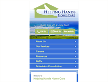 Tablet Screenshot of helpinghandshomecare.com