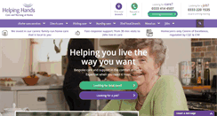 Desktop Screenshot of helpinghandshomecare.co.uk