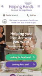 Mobile Screenshot of helpinghandshomecare.co.uk